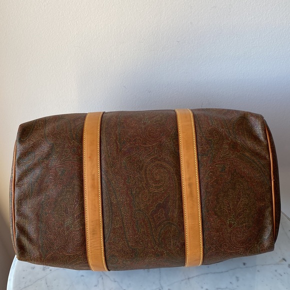Authentic ETRO Milano Boston Bag Travel Tote Paisley Weekender - Picture 5 of 14